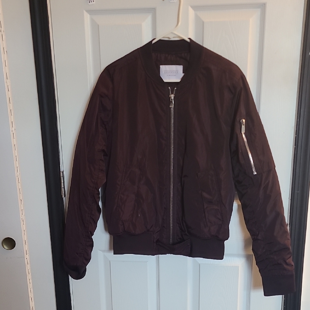 Dark Brown Bomber Jacket